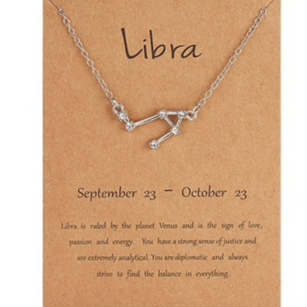 Libra Zodiac Constellation Necklace